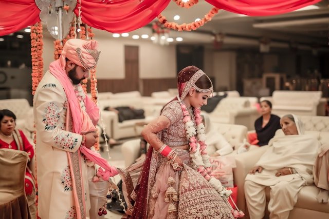 wedding of couple